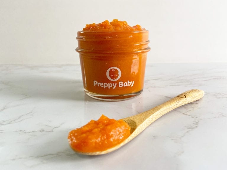 carrot + coriander baby food puree