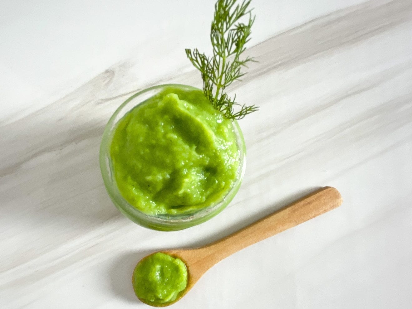 Cauliflower + Pea Baby Food Puree Raising Veggie Lovers