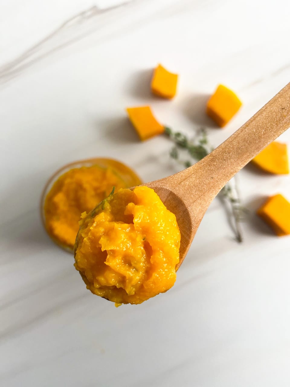 Roasted Butternut Squash + Thyme Baby Food Raising Veggie Lovers