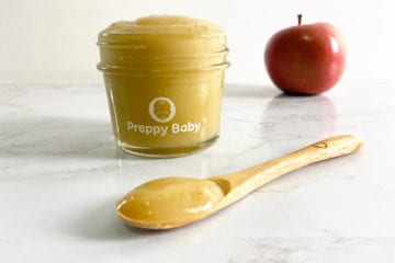 Apple + Nutmeg baby food puree