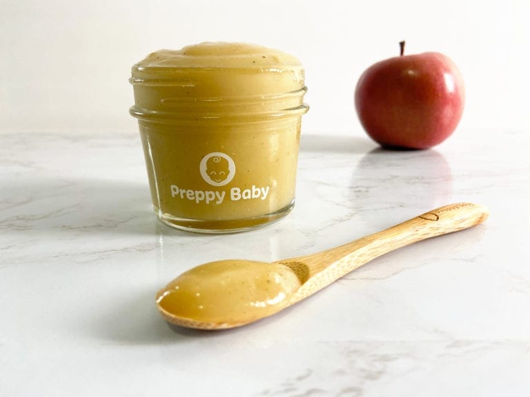Apple + Nutmeg baby food puree