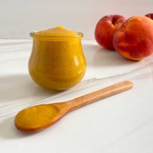 Peach Baby Food Puree