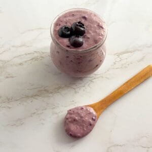 Blueberry + Almond Butter Oatmeal Baby Cereal