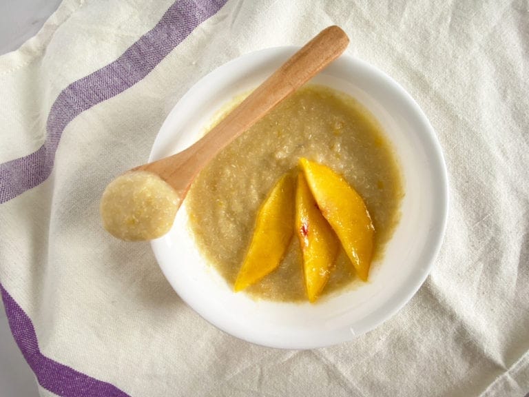 Peach + Coconut Quinoa Baby Cereal