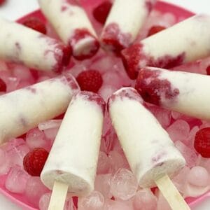 Raspberry & Cream Popsicle