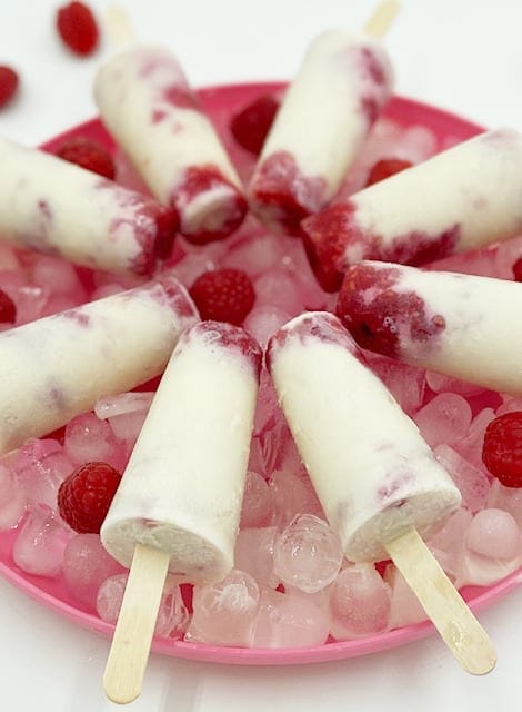 Raspberry & Cream Popsicle
