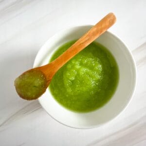 Cucumber melon baby food puree