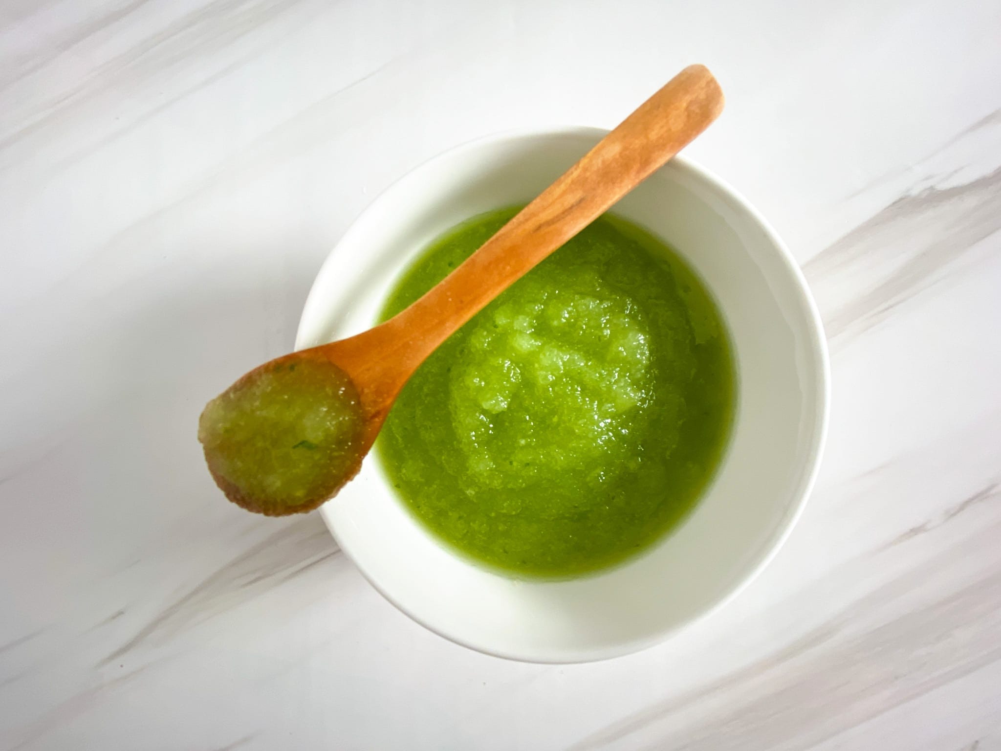 Cucumber melon baby food puree
