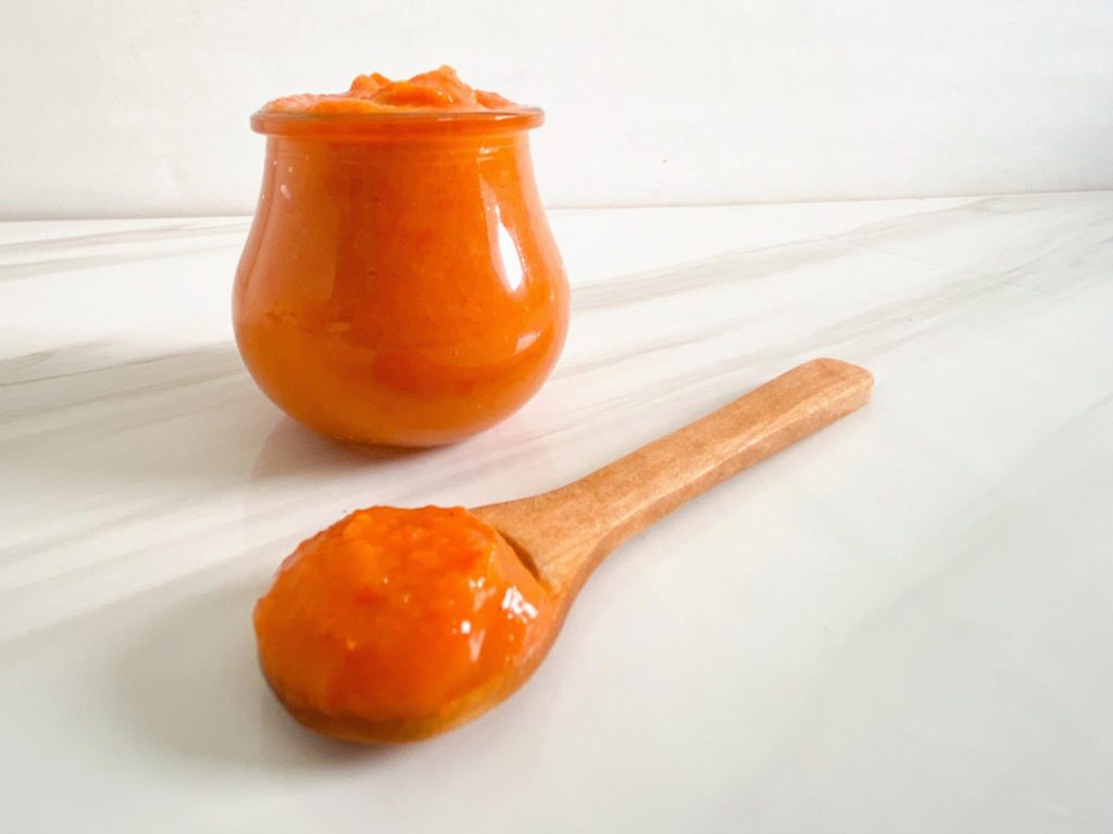 red pepper and sweet potato baby food
