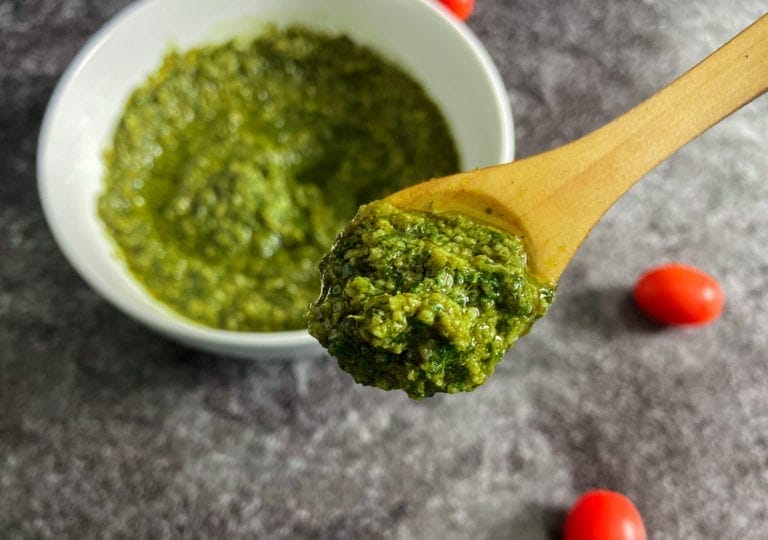 sunflower seed basil pesto