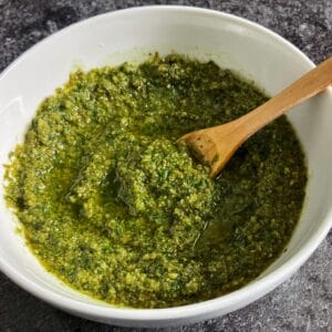 sunflower seed basil pesto