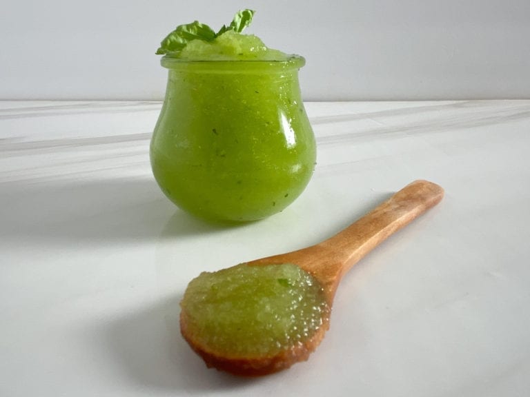 Cucumber melon baby food puree