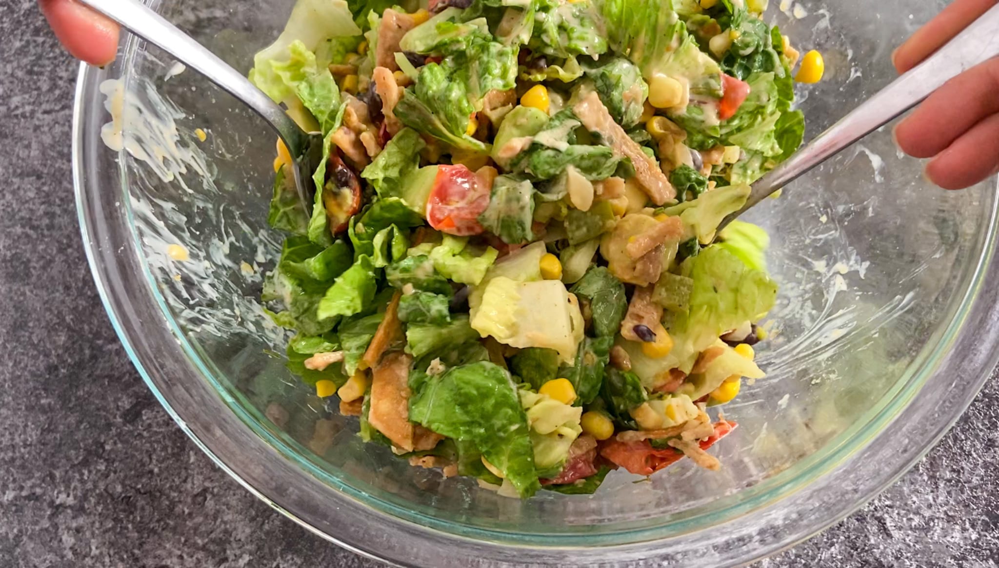 Vegan Southwestern Salad with Creamy Chili-Lime Dressing - Raising ...