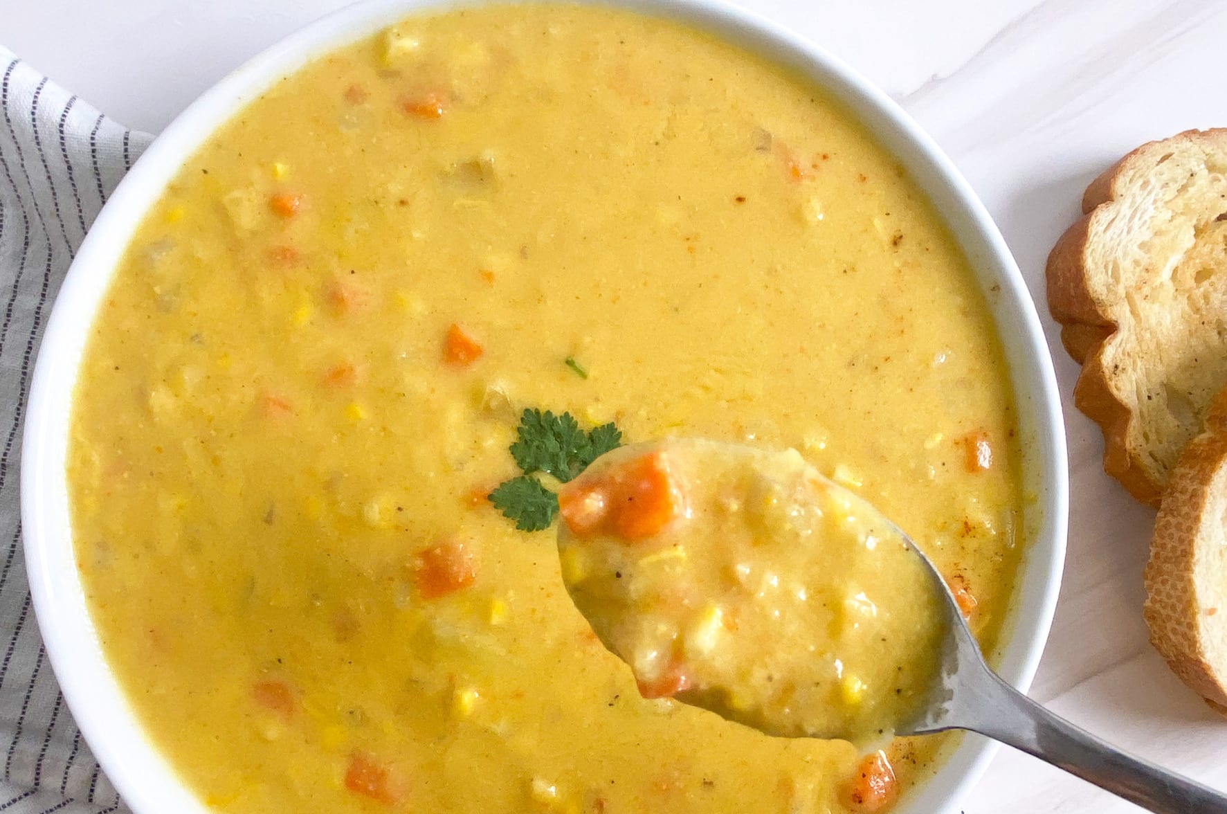 Vegan Corn Chowder - Raising Veggie Lovers