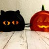 Glowing Cat Pumpkin Craft