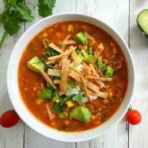 Vegan Tortilla Soup