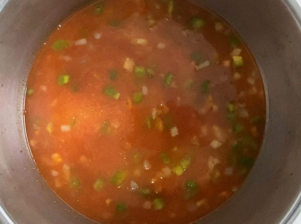 Making Vegan Tortilla Soup