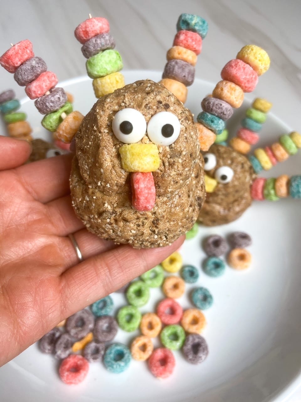 Peanut Butter Ball Turkeys