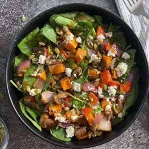 Roasted Veggie Salad with Balsamic Vinaigrette