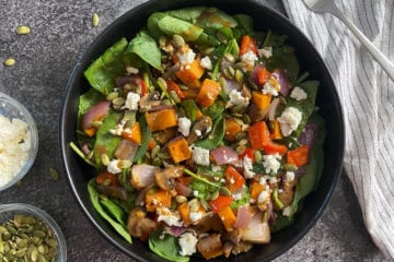 Roasted Veggie Salad with Balsamic Vinaigrette