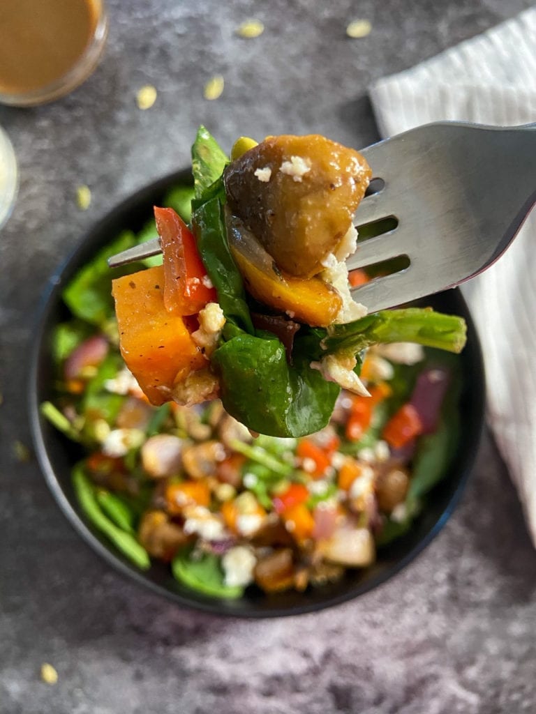Roasted Veggie Salad with Balsamic Vinaigrette