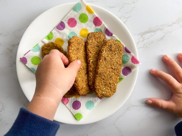 carrot cake teething biscuit