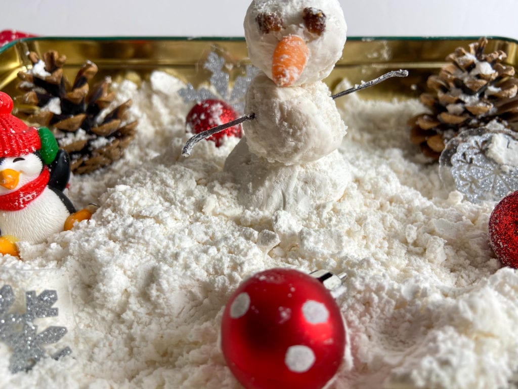 Play Snow Sensory Bin