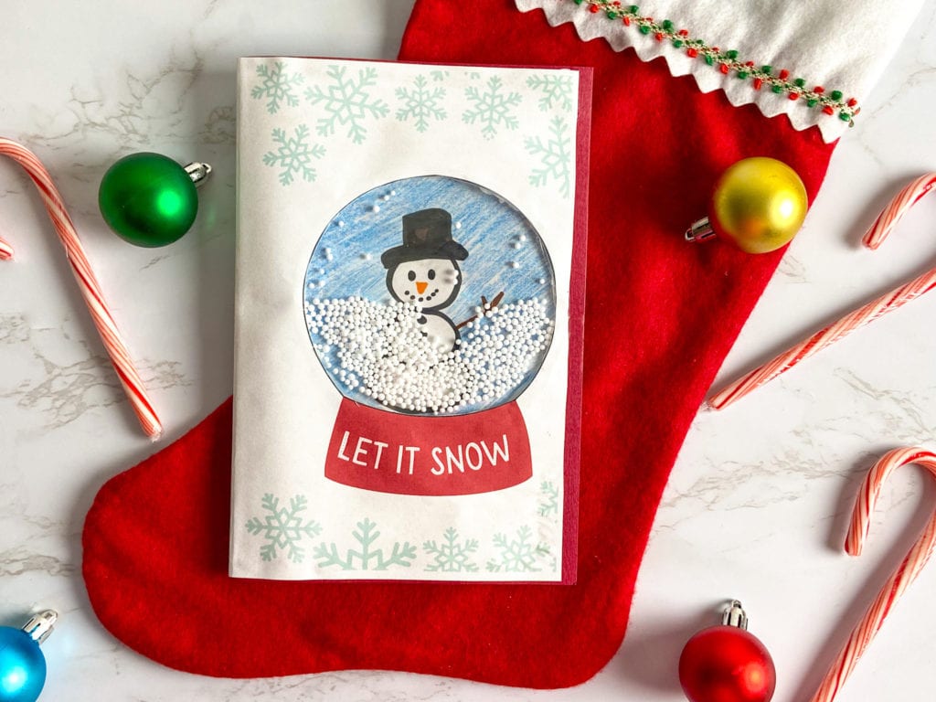 Snow Globe Christmas Card