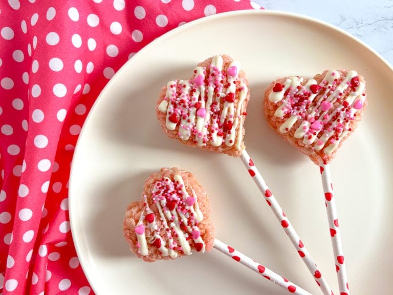 Valentine's Day Rice Krispies Pops