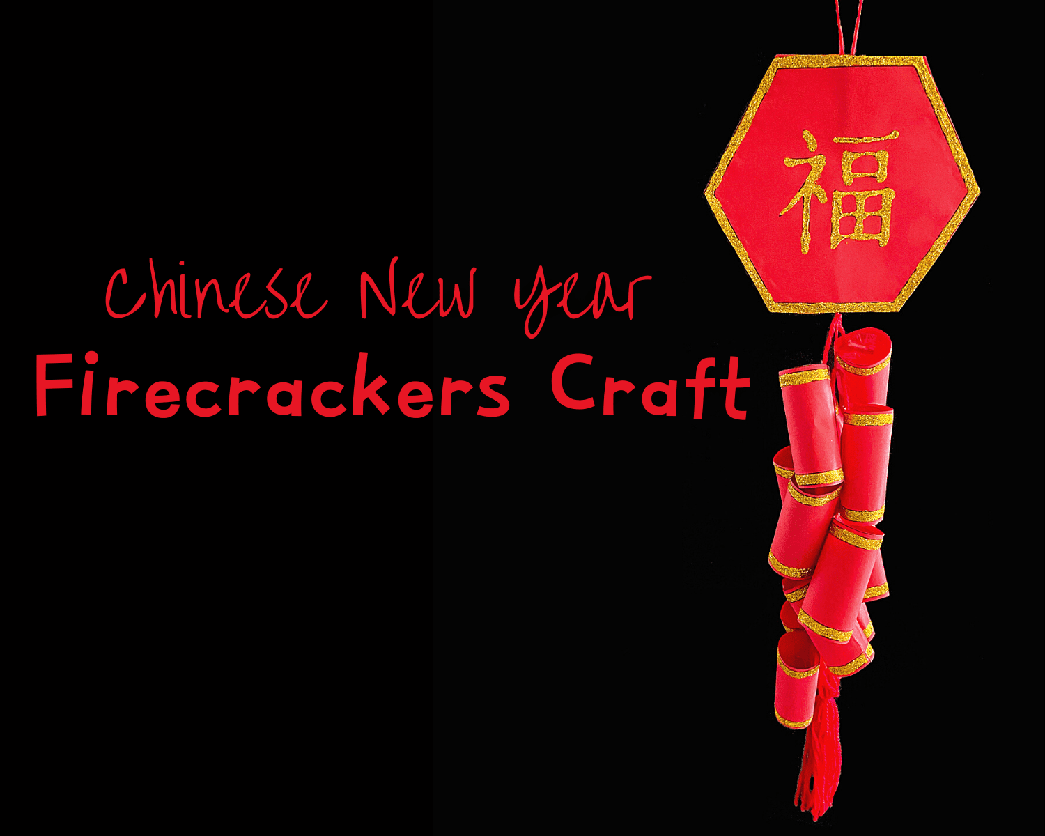 firecracker craft for chinese new year