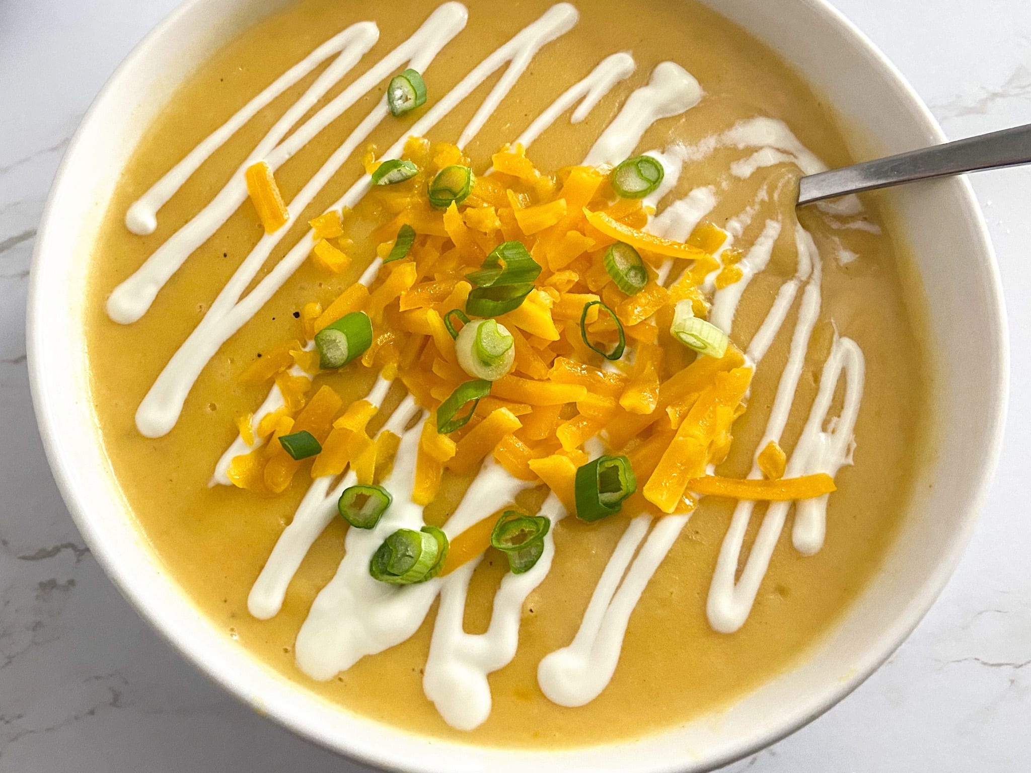 Loaded Baked Potato Soup - Raising Veggie Lovers
