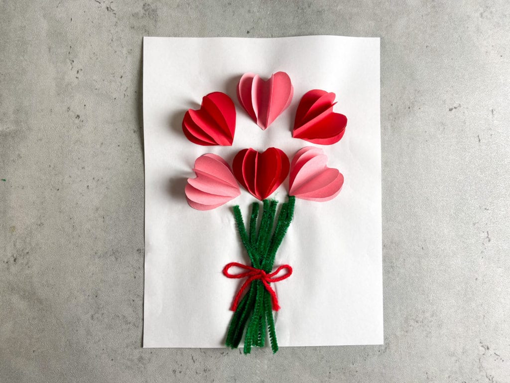 Valentine's Heart Bouquet Craft