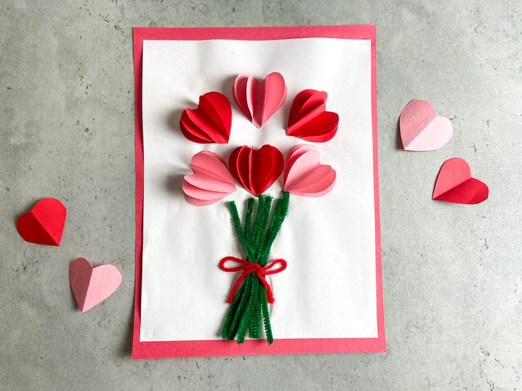 Valentine's Heart Bouquet Craft