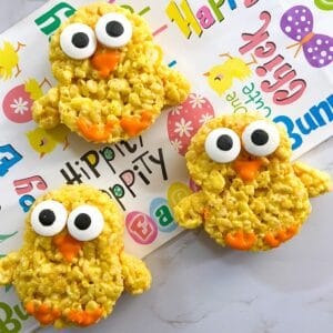 Easter Chicks Rice Krispies Treats