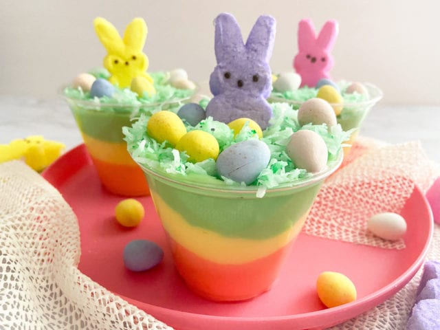 Cute and Easy Easter Pudding Cups - Raising Veggie Lovers