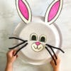 paper plate bunny kids craft