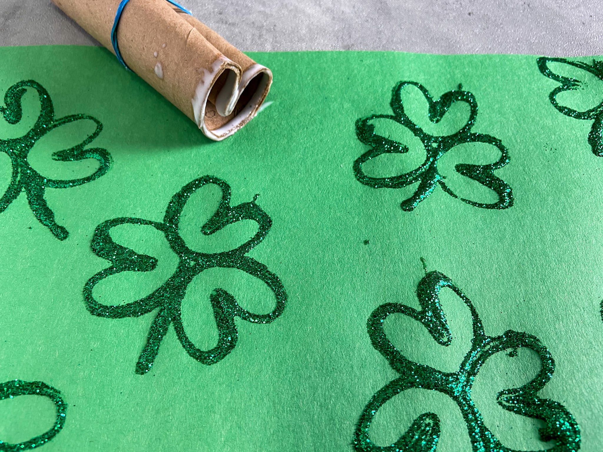 Shamrock Stamping Craft for Kids Raising Veggie Lovers