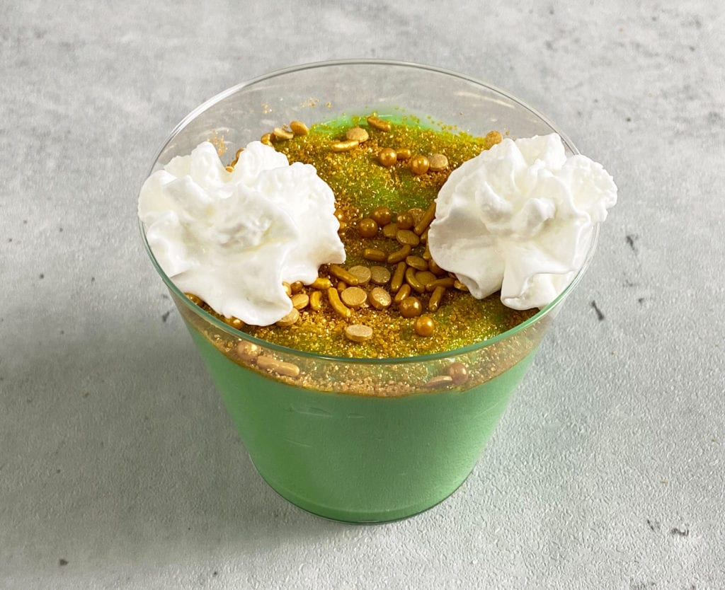 St. Patrick's Day Pudding Cups