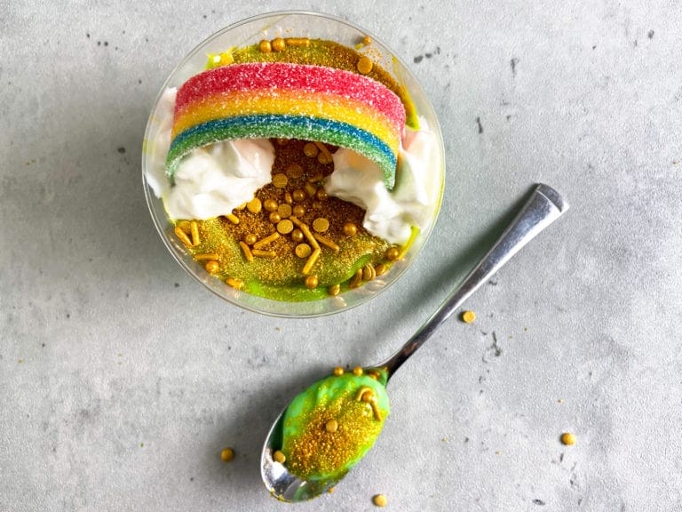 St. Patrick's Day Pudding Cups