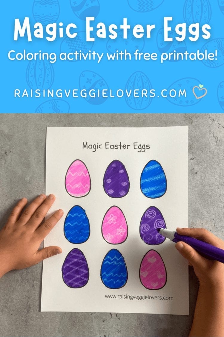 Magic Easter Eggs Coloring Activity with Free Printable - Raising ...