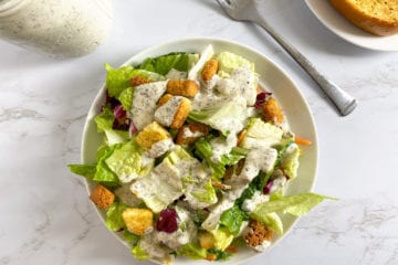 copy cat creamy pesto salad dressing
