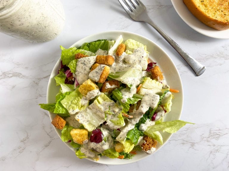 copy cat creamy pesto salad dressing