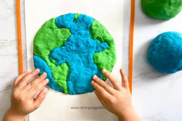Earth Play Dough Activity with Free Printable