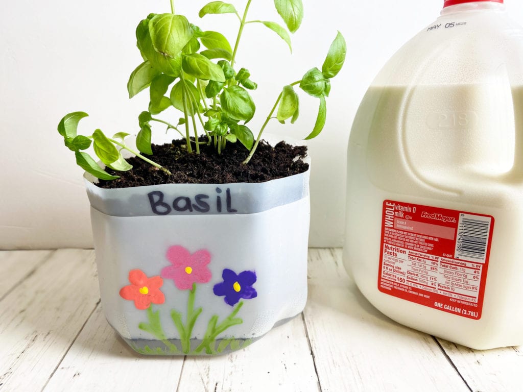 How to upcycle plastic milk jugs