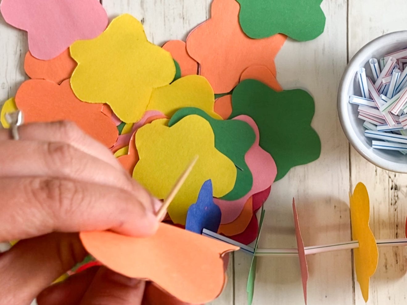 Kids' Paper Lei May Day Craft - Raising Veggie Lovers