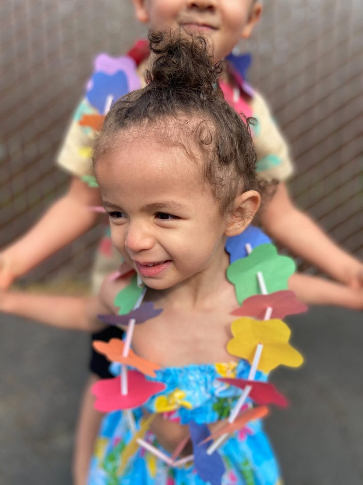 Kids' Paper Lei May Day Craft - Raising Veggie Lovers