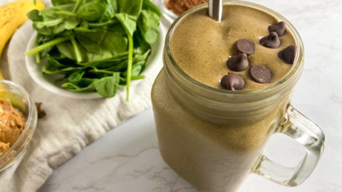 Healthy Chocolate Peanut Butter Smoothie (with hidden vegetable) - Raising  Veggie Lovers
