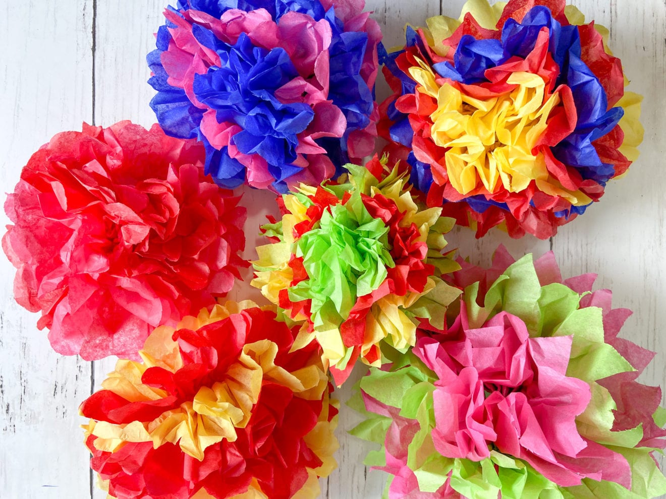 Colorful Mexican Paper Flowers Kids Craft Raising Veggie Lovers