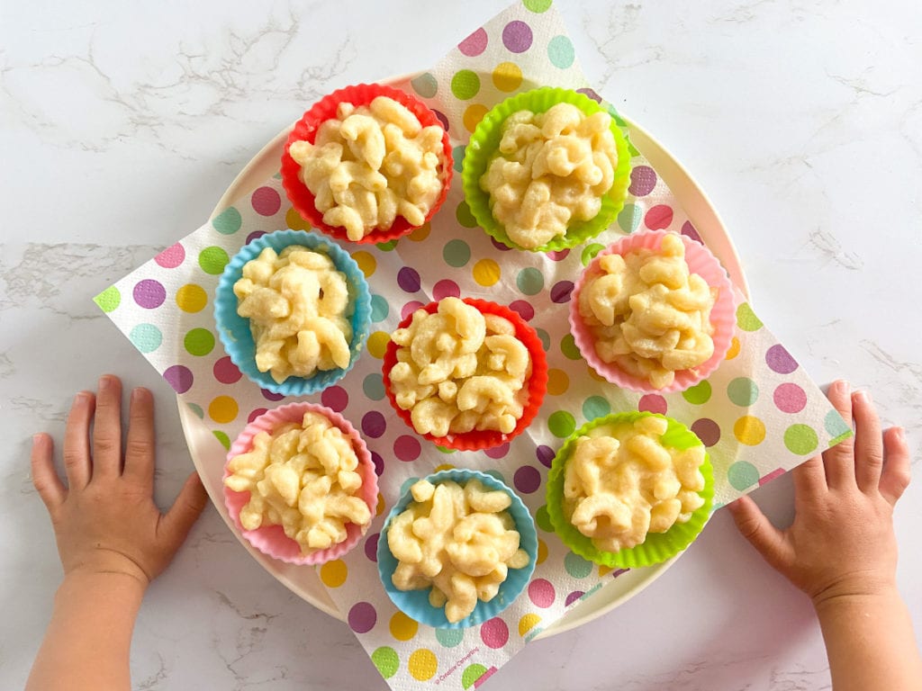 healthy mac and cheese cups for toddlers