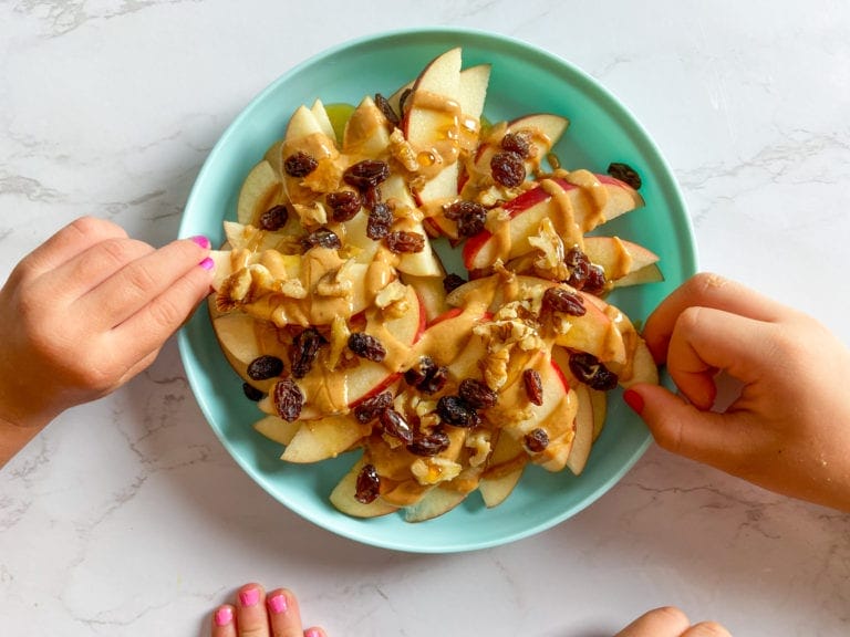 Apple Nachos Kids Snack